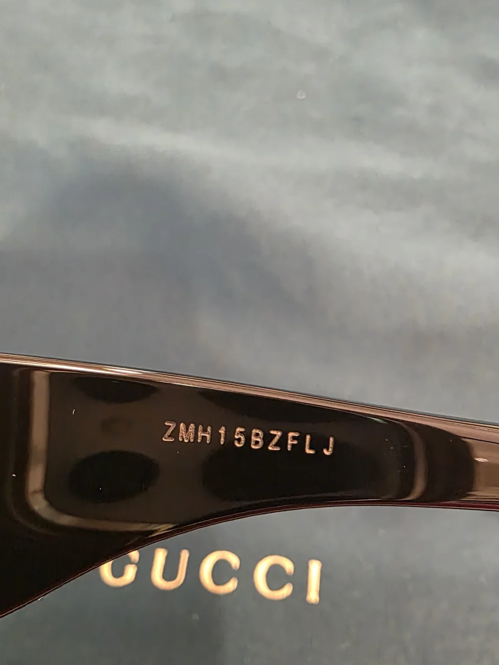 💯Authentic Gucci Burgundy Front Black Temples  Sunglasses with Gold GG